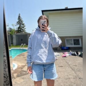 Vintage baggy grey hoodie